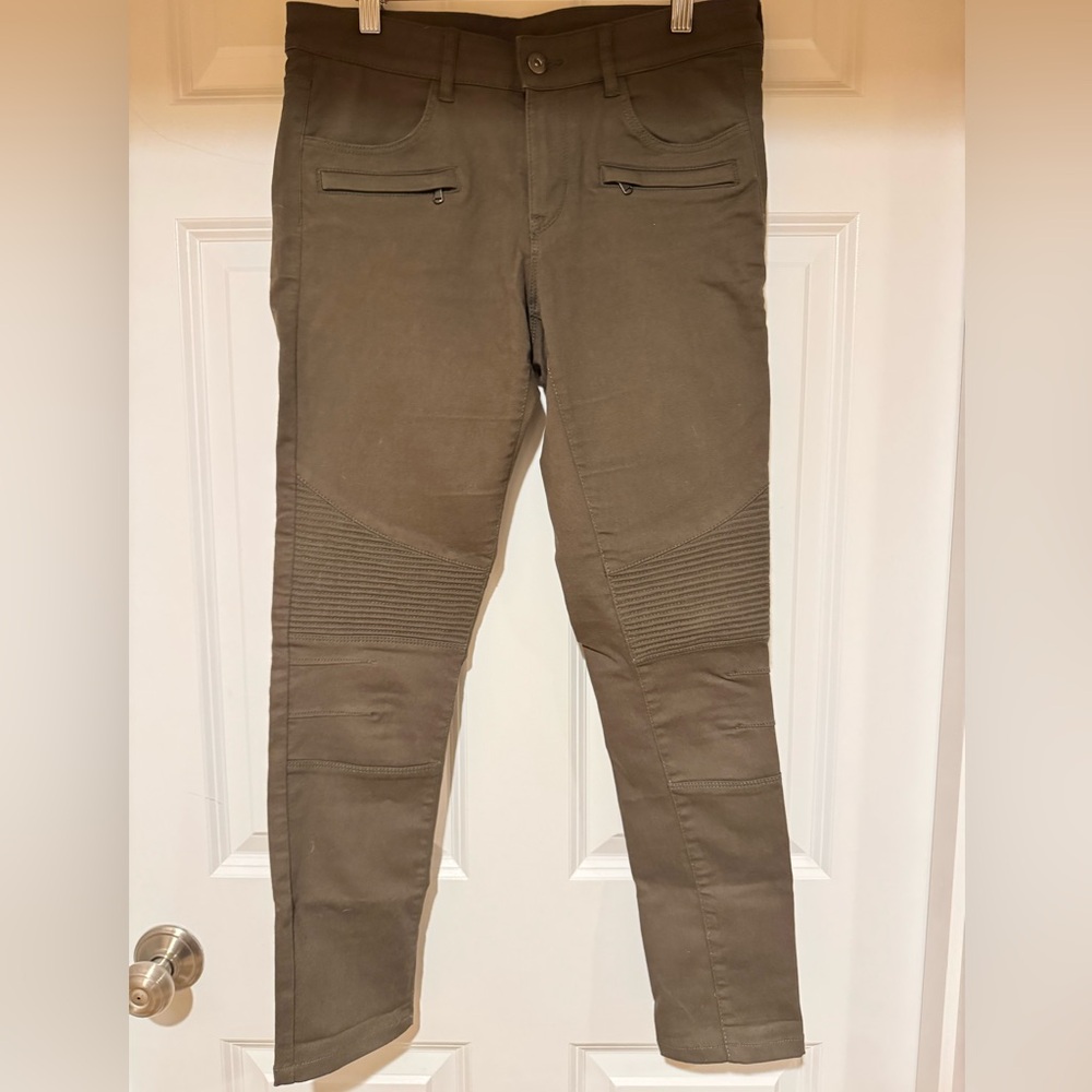 H&M Divided Army Green Biker Pants | Size 10